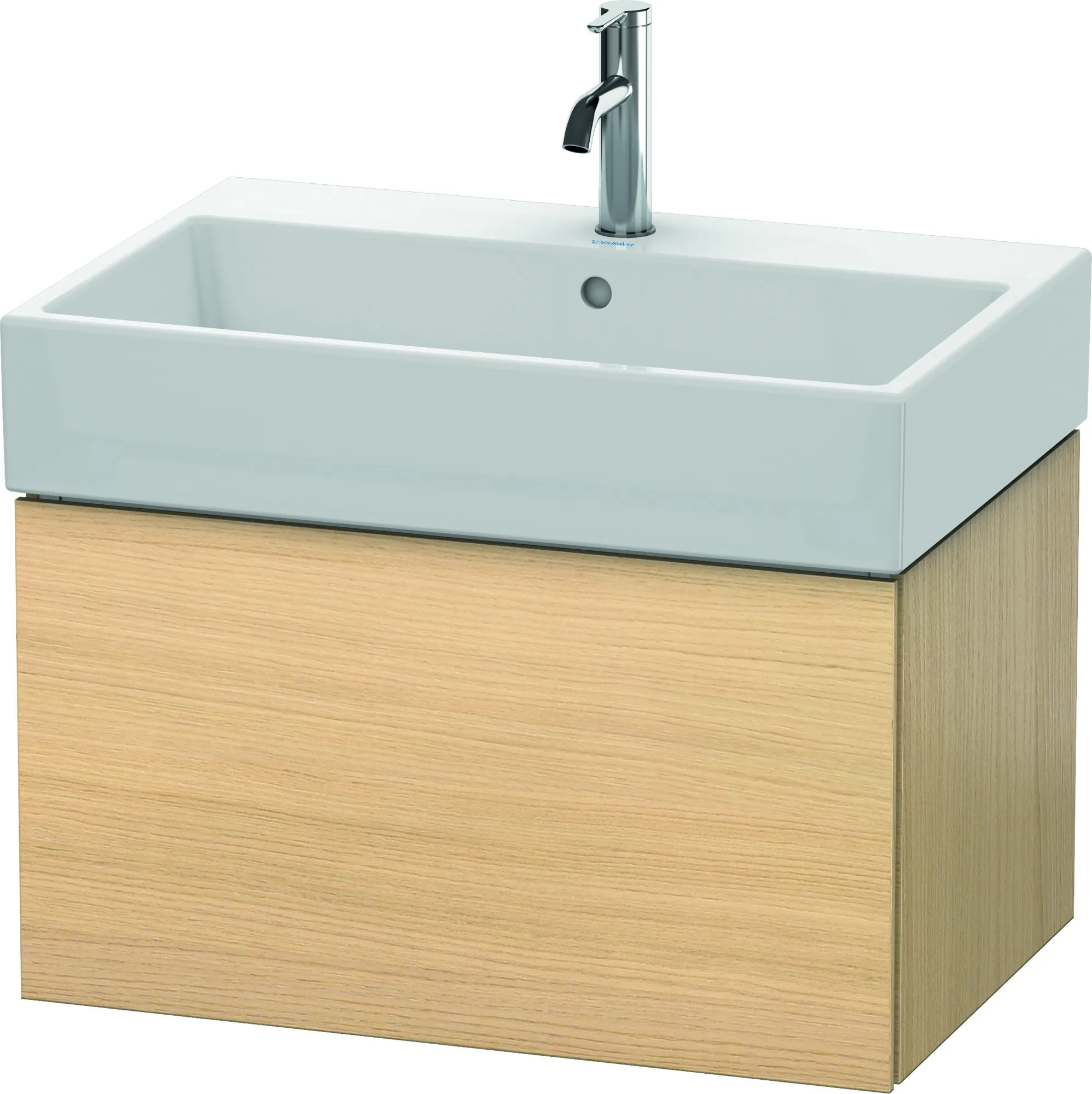 Duravit Waschtischunterschrank wandhängend „L-Cube“ 68,4 × 39,4 × 45,9 cm Mediterrane Eiche