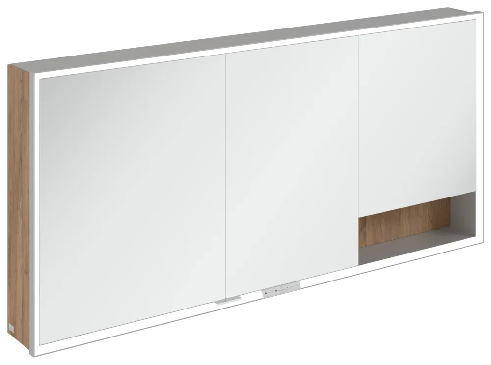 Villeroy & Boch Aufputz-Spiegelschrank „My View+“ 1600 × 750 × 168 mm in Kansas Oak Villeroy & Boch Aufputz-Spiegelschrank „My View+“ 1600 × 750 × 168 mm in Kansas Oak