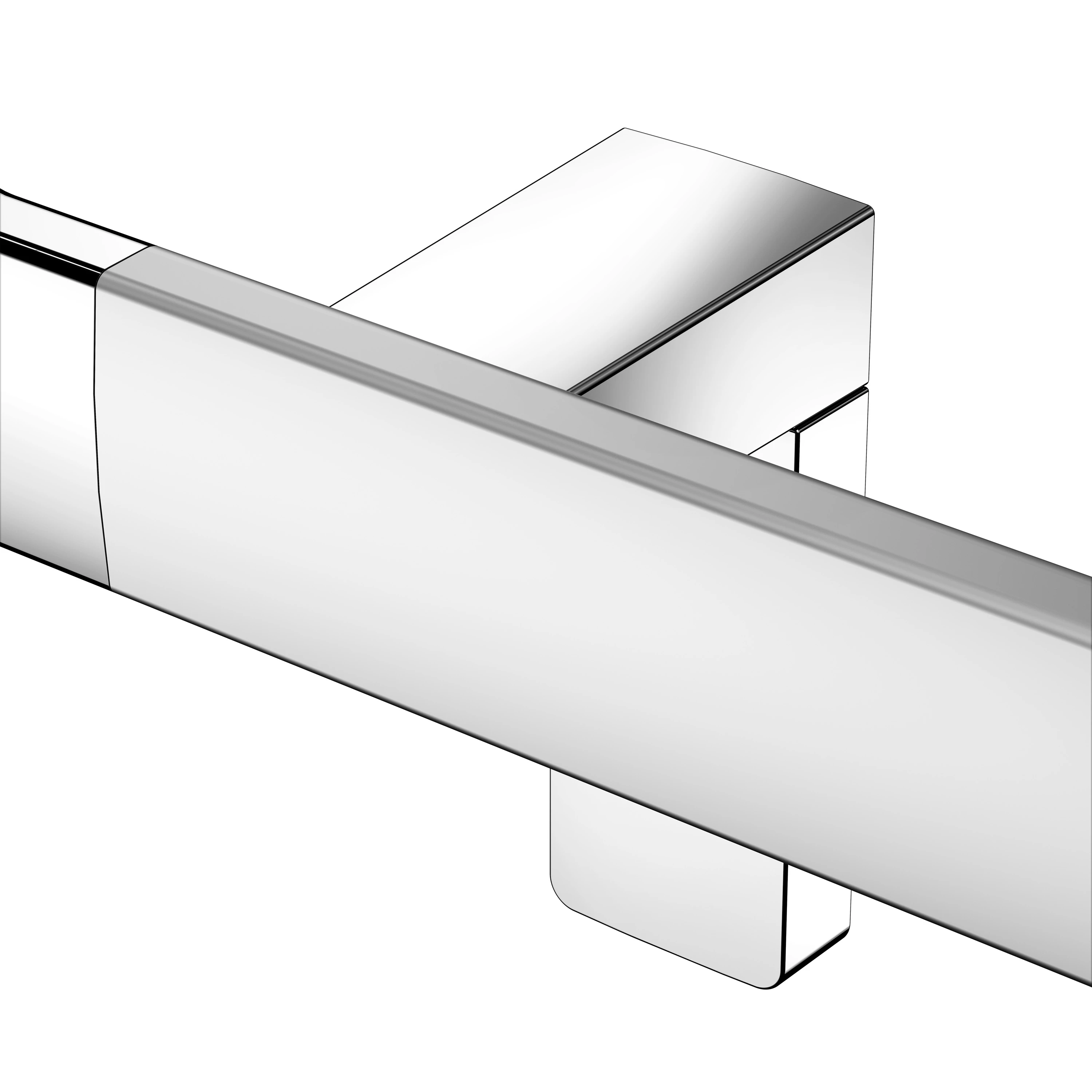 AXESS 35006170802 Winkelgriff 90 Grad links 400/800 mm silber-eloxiert