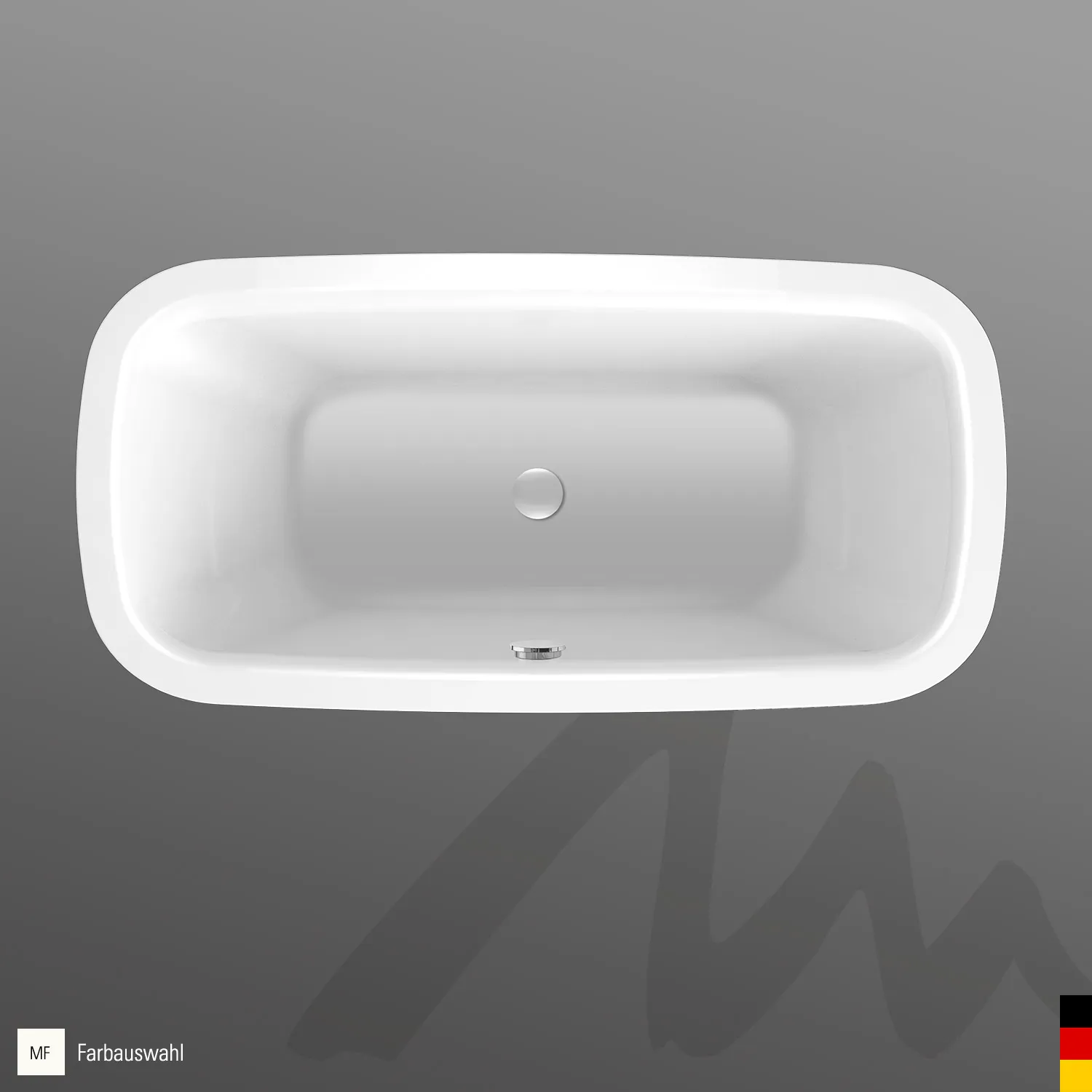 Mauersberger Acryl-Badewanne nivalis oval duo 1800x900x450, rein-weiß Mauersberger Acryl-Badewanne nivalis oval duo 1800x900x450, rein-weiß