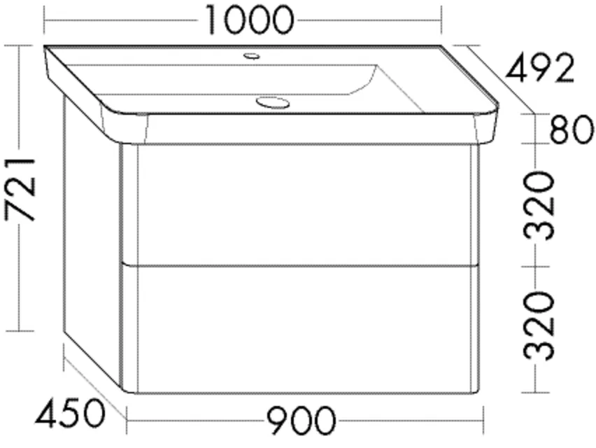 burgbad Waschtischunterschrank „Iveo“ in Eiche Dekor Merino burgbad Waschtischunterschrank „Iveo“ in Eiche Dekor Merino