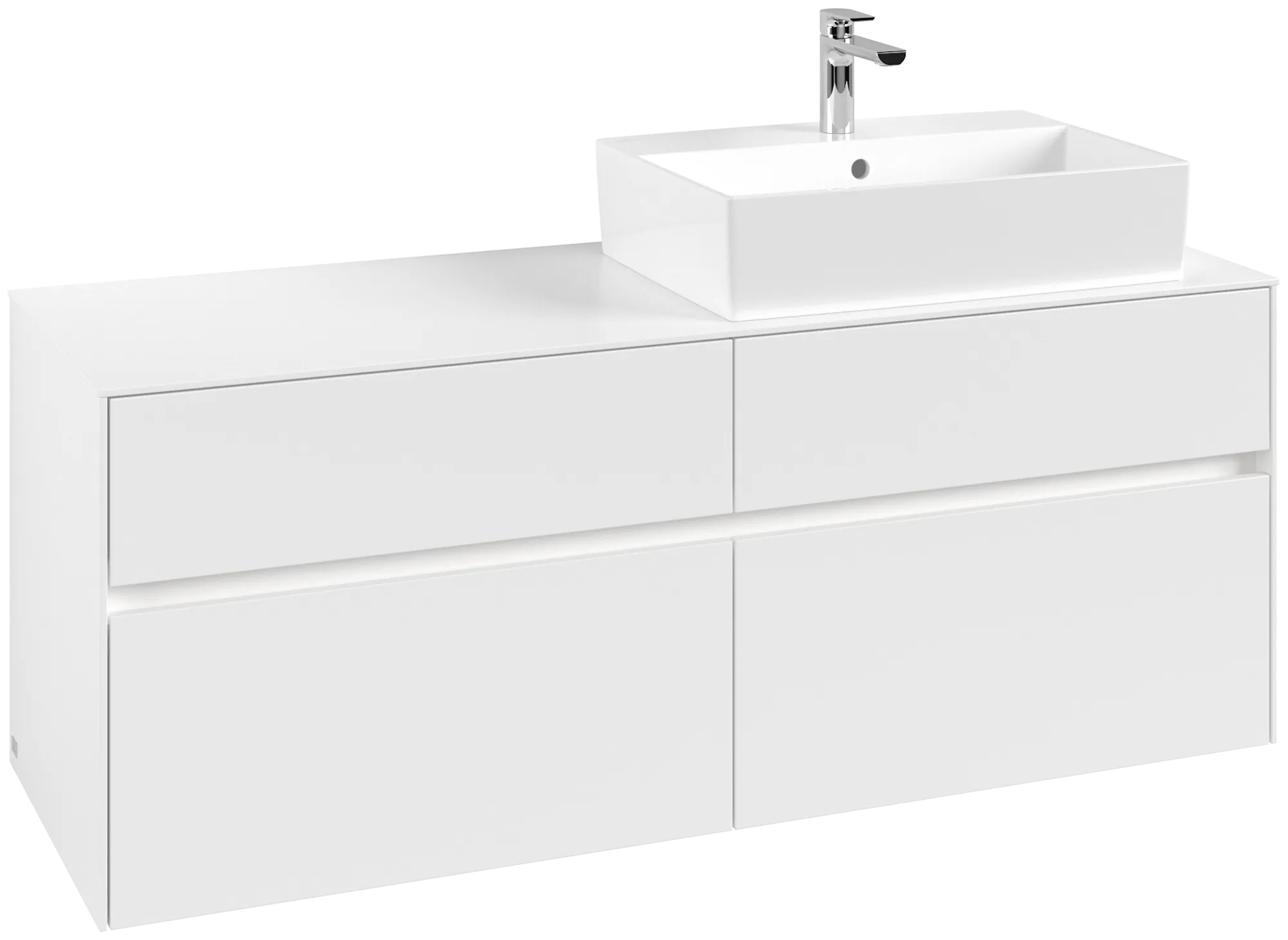 Villeroy & Boch Collaro Waschbeckenunterschrank C133B0, 1400x548x500mm, White Matt
