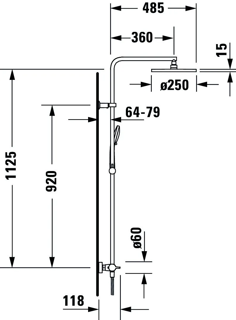 Duravit Duschsystem „Serie B.1“ Duravit Duschsystem „Serie B.1“