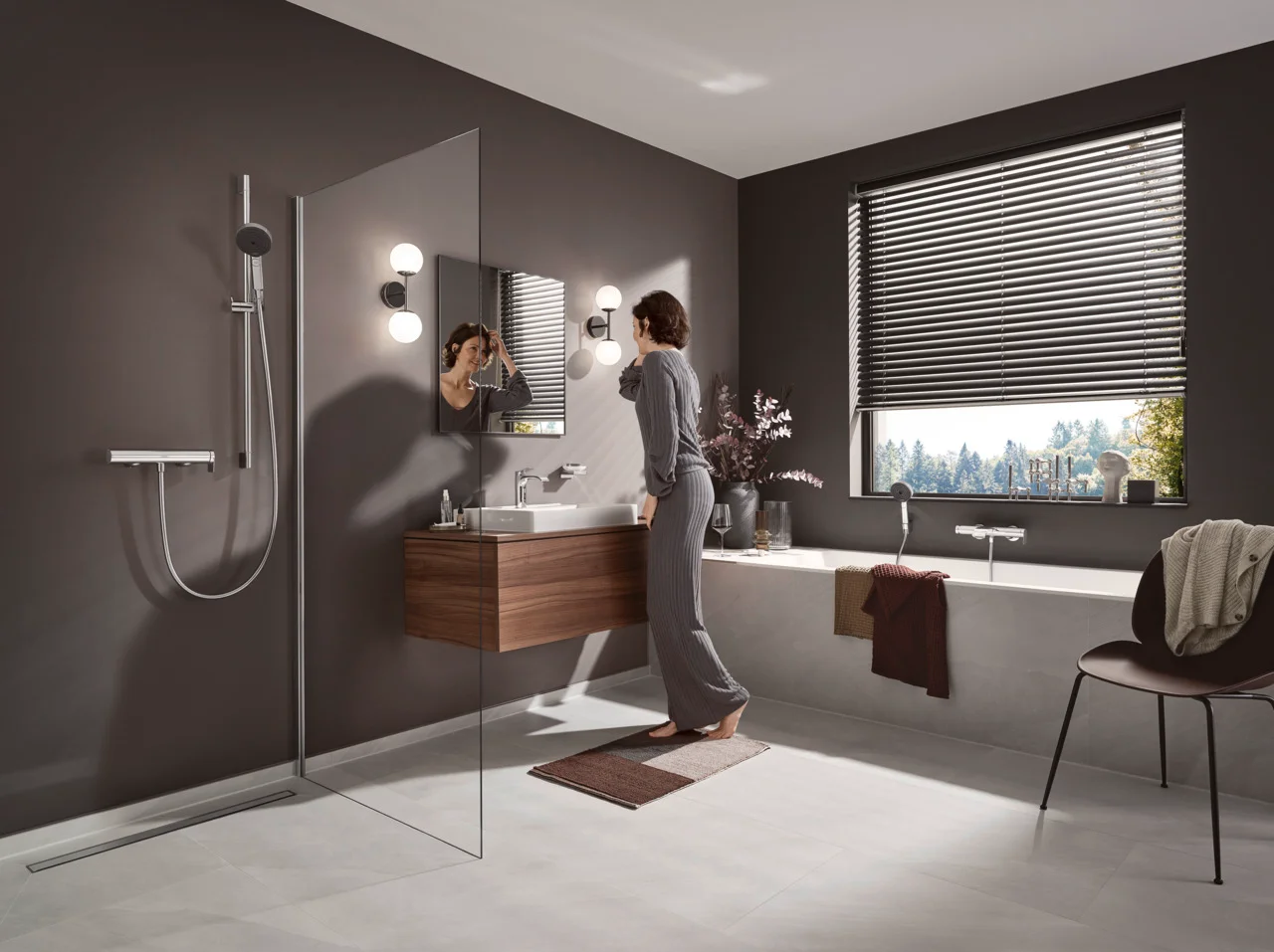 Hansgrohe RainDrain Match Duschrinne 800 mm mit höhenverstellbarem Rahmen, Edelstahl gebürstet Hansgrohe RainDrain Match Duschrinne 800 mm mit höhenverstellbarem Rahmen, Edelstahl gebürstet