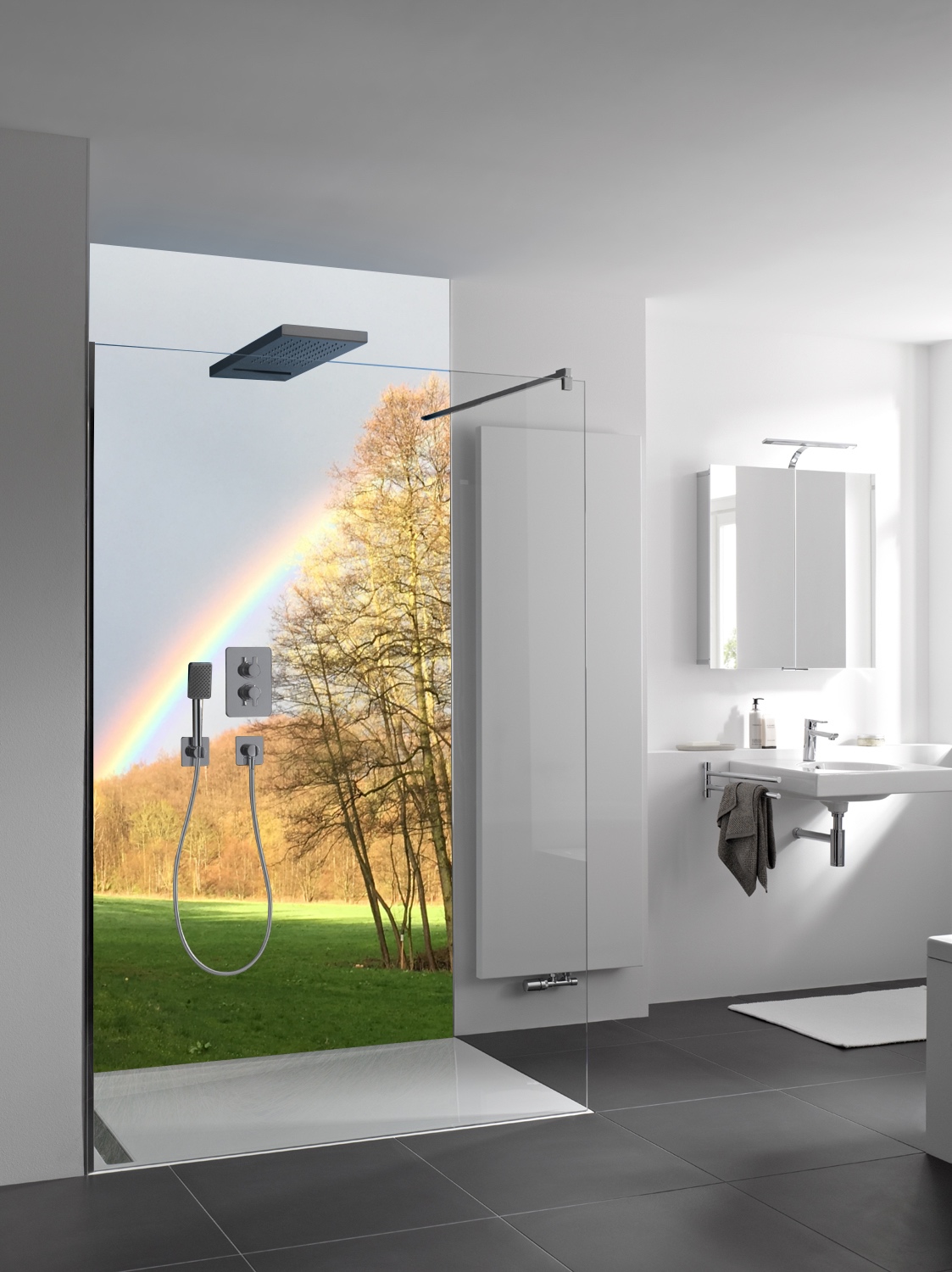HSK Wandverkleidung „RenoDeco“ individueller Fotodruck mit Hochglanz-Oberfläche 1500 × 2550 mm Hochglanz