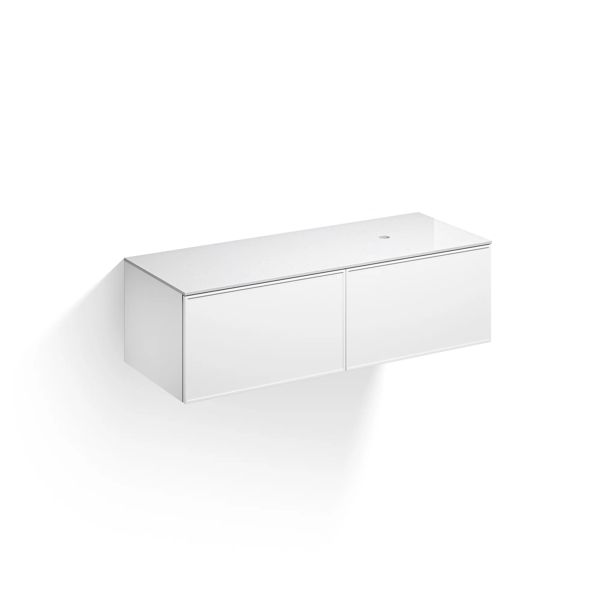 Alape Möbelmodul Arkta 1400x400 Carrara/Weiß