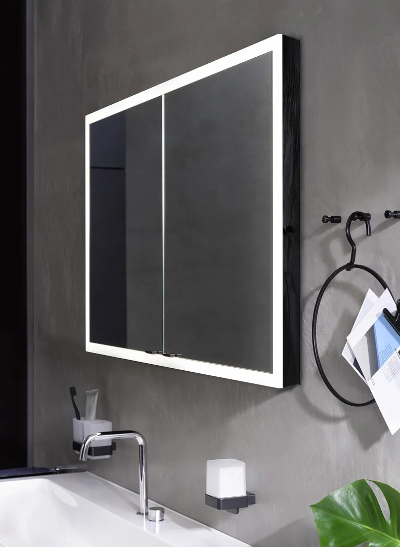 Einbau-Set prime SlimHalbeinbau Glas Schwarz glänzend Einbau-Set prime SlimHalbeinbau Glas Schwarz glänzend