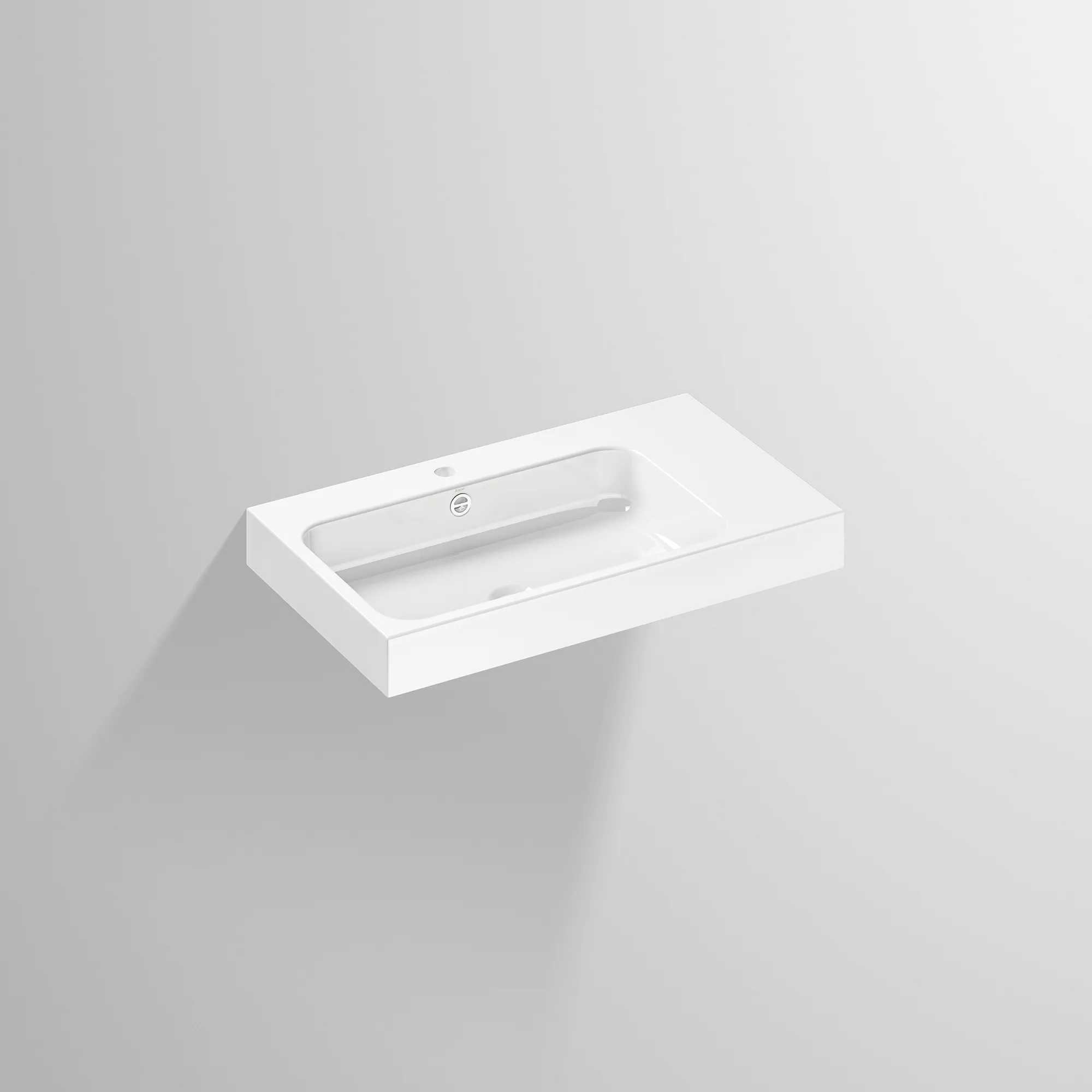Waschbecken „SR-Serie“ 472 × 127 mm, links, Hahnlochposition mittig mit ProShield Waschbecken „SR-Serie“ 472 × 127 mm, links, Hahnlochposition mittig mit ProShield