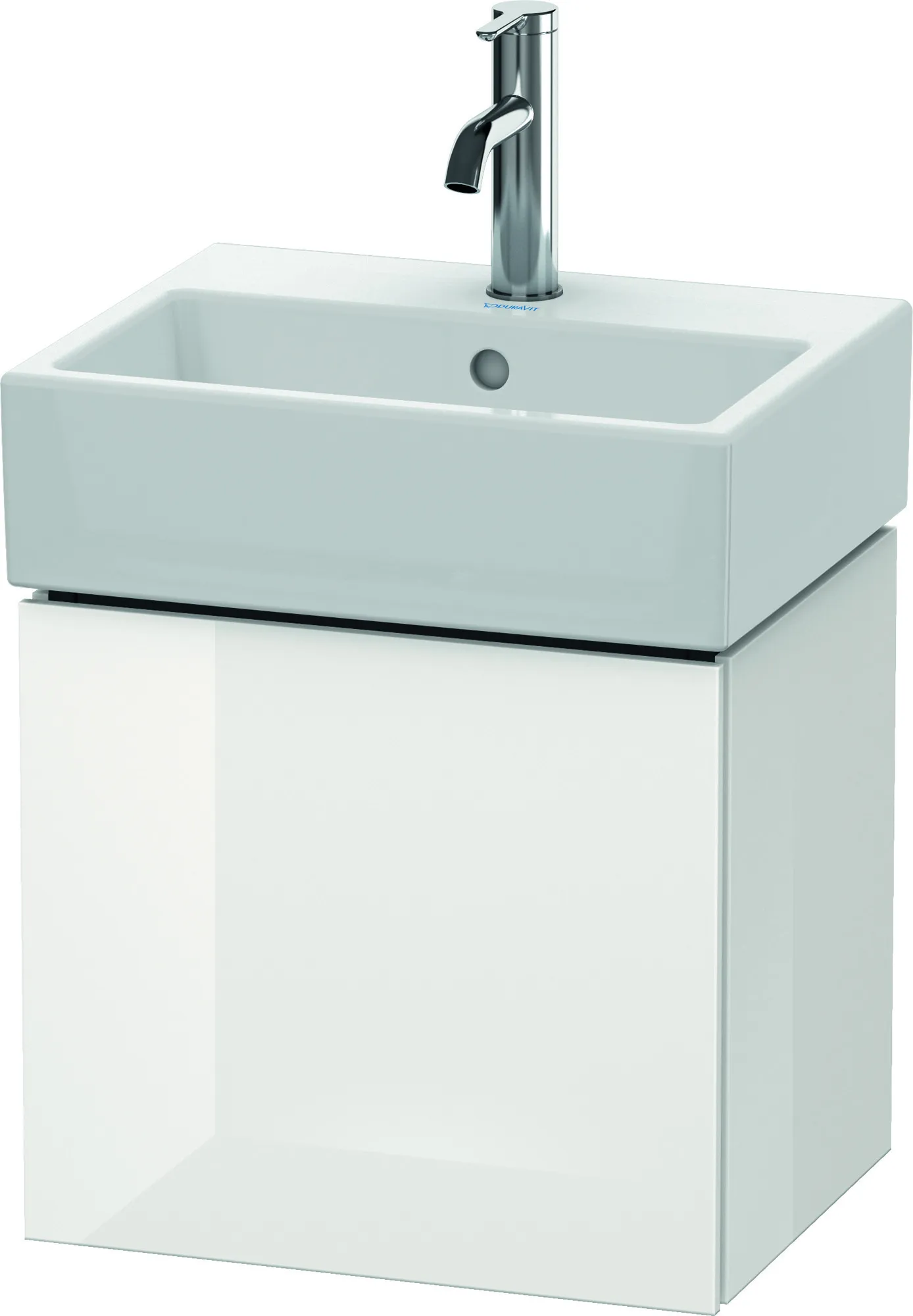 Duravit Waschtischunterschrank wandhängend „L-Cube“ 43,4 × 40 × 34,1 cm Weiß Hochglanz
