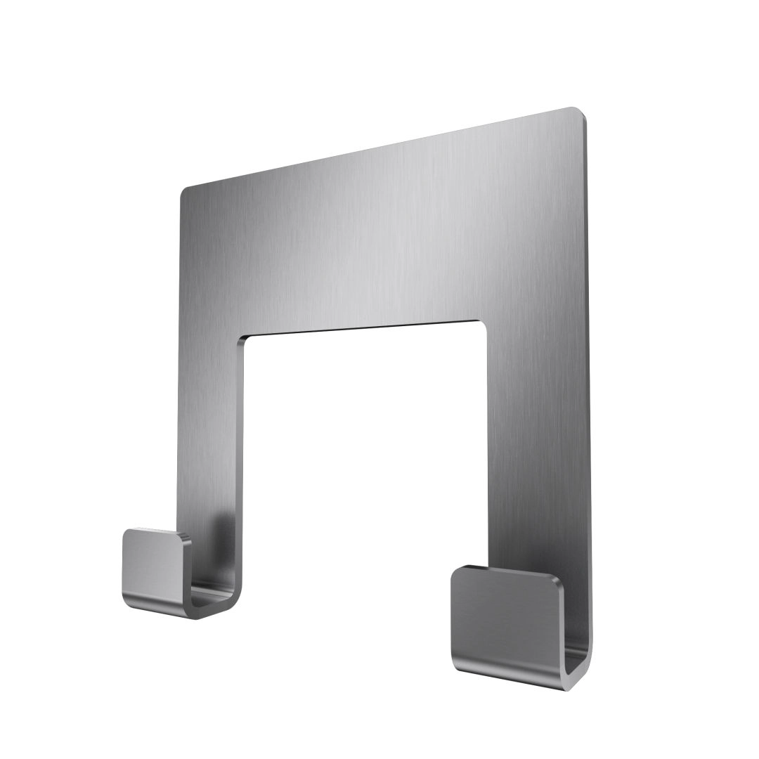 Klebe-Handtuchhaken Einfach Oberfläche Edelstahl matt gebürstet Klebe-Handtuchhaken Einfach Oberfläche Edelstahl matt gebürstet