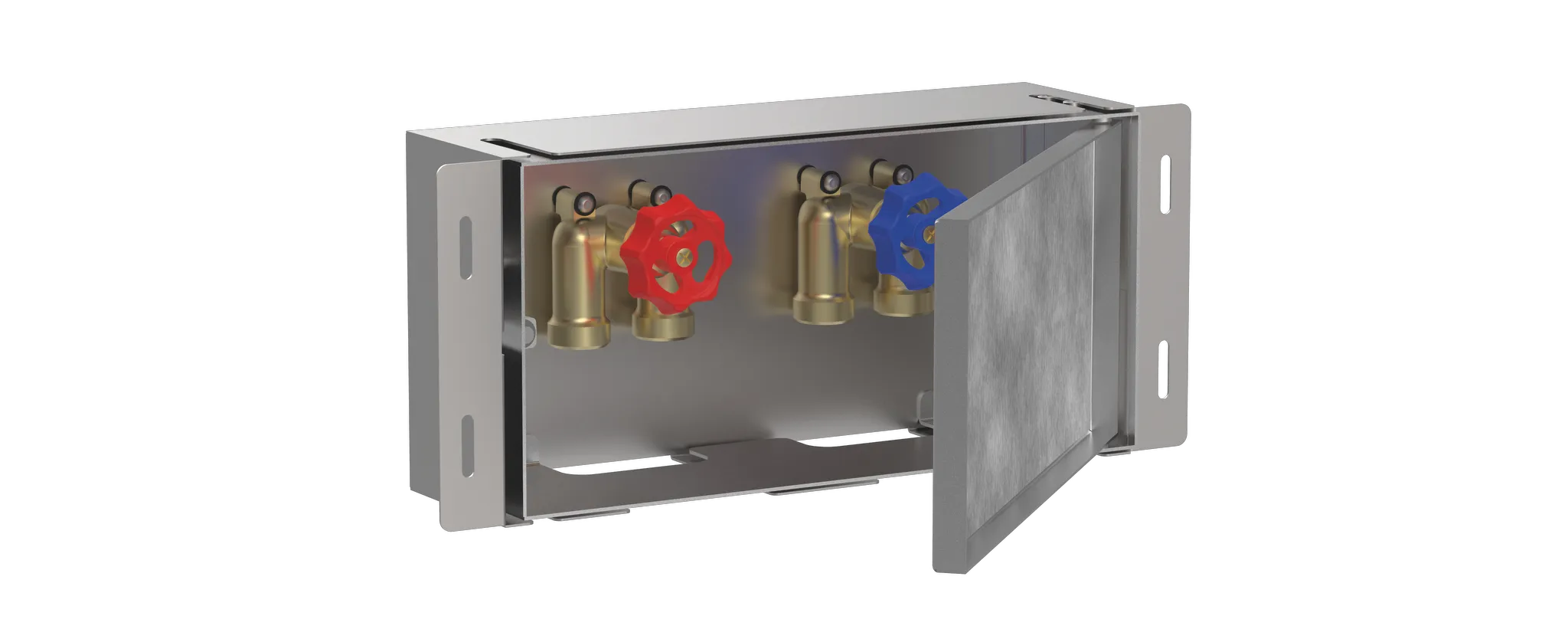 Hansgrohe XtraStoris Safe Wandnische mit befliesbarer Tür und integriertem Absperrventil, 150/300/100mm, Edelstahl Optic Hansgrohe XtraStoris Safe Wandnische mit befliesbarer Tür und integriertem Absperrventil, 150/300/100mm, Edelstahl Optic