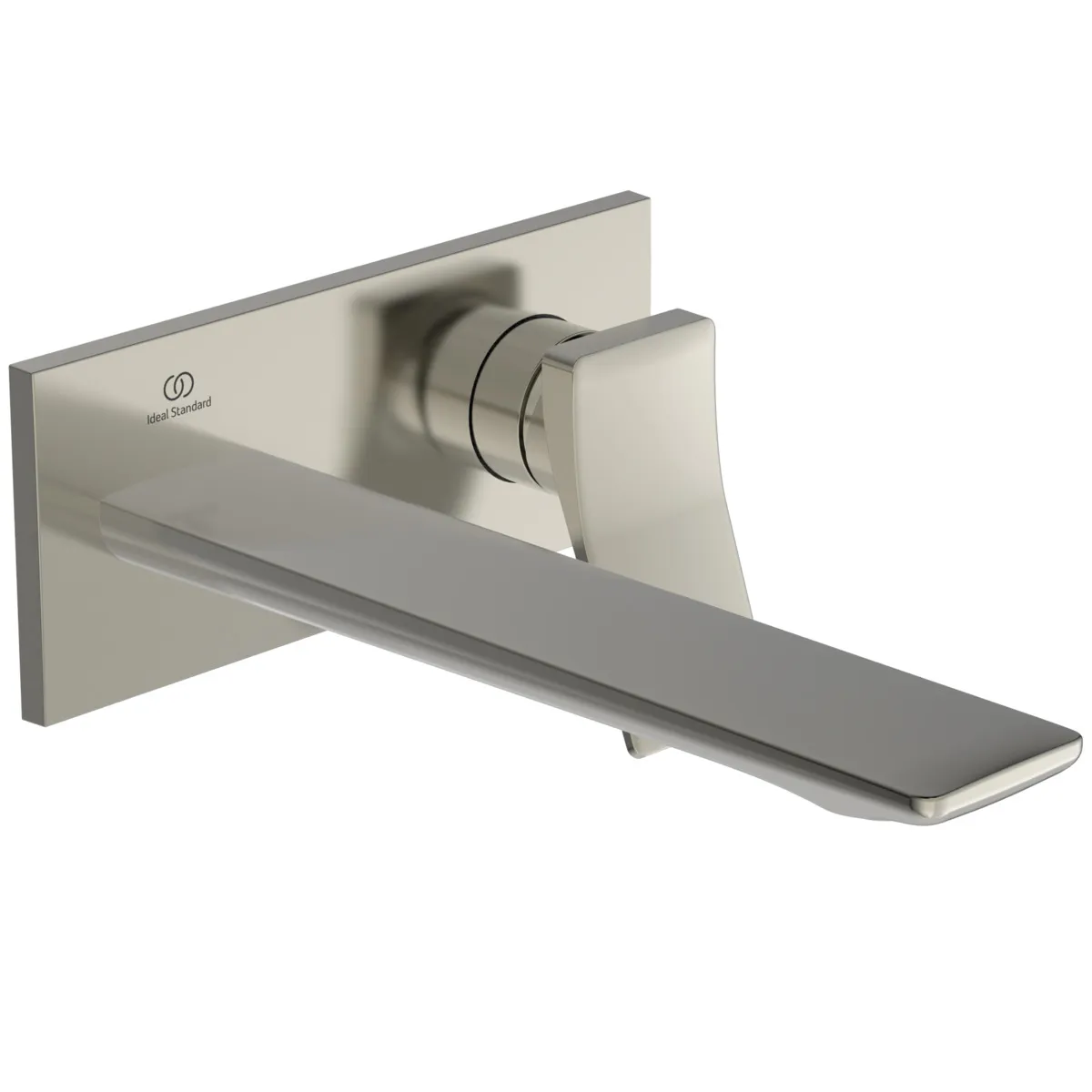 Ideal Standard Wand-Waschtischarmatur Conca Arm A7372GN, eckige Rosette, Ausladung 220mm, Silver Storm Ideal Standard Wand-Waschtischarmatur Conca Arm A7372GN, eckige Rosette, Ausladung 220mm, Silver Storm