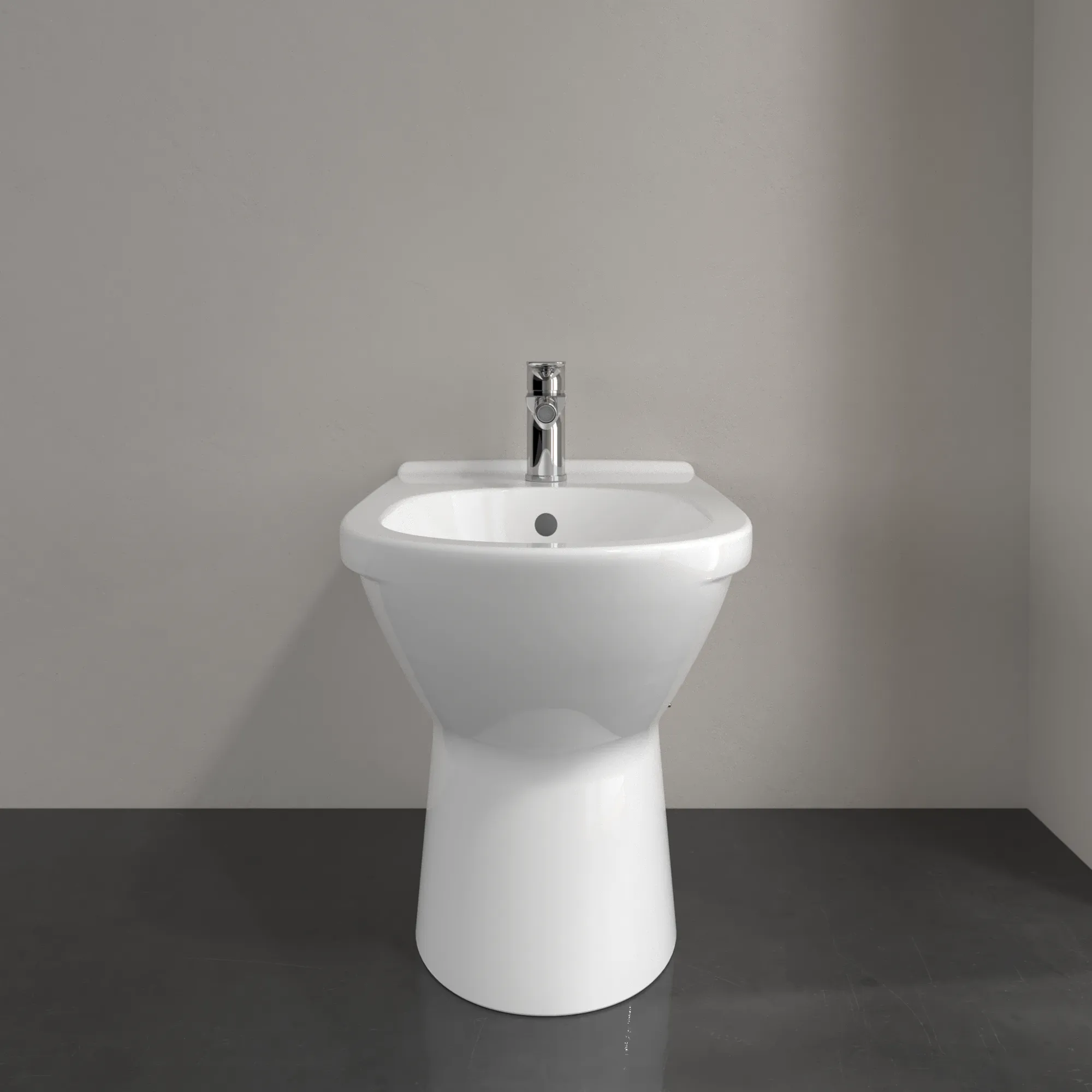 Bidet O.novo 546100, 570 x 360 x 400 mm, Oval, bodenstehend, Weiß Alpin