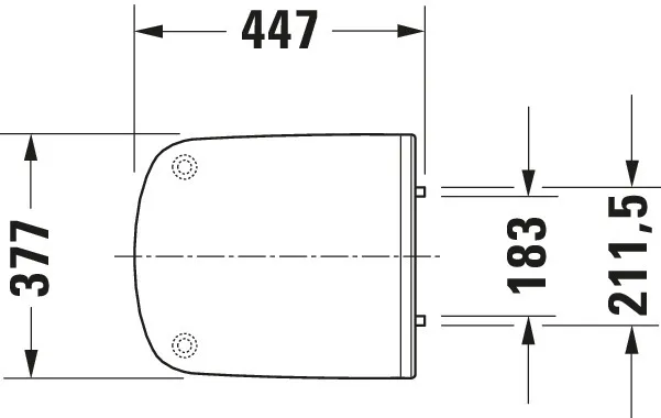 Duravit WC-Sitz „DuraStyle“ Vital 37,7 × 44,7 × 4,3 cm