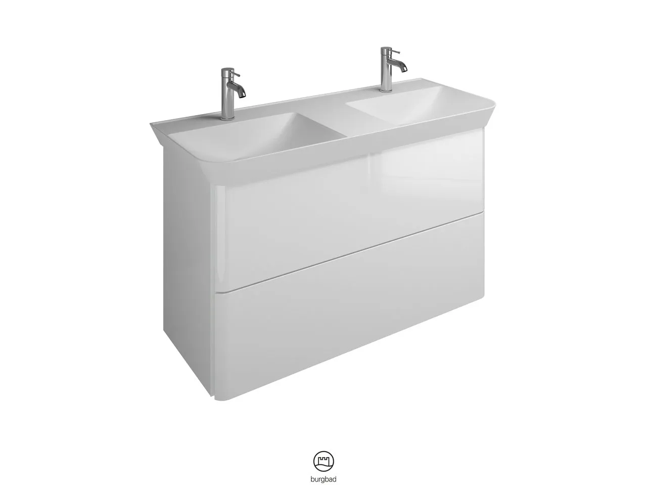 burgbad Waschtischunterschrank „Iveo“ in Marone Dekor Trüffel burgbad Waschtischunterschrank „Iveo“ in Marone Dekor Trüffel