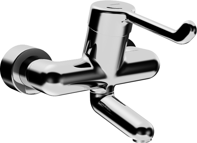 Einhand-Waschtischarmatur „Medipro“ Ausladung 171 mm in Chrom Einhand-Waschtischarmatur „Medipro“ Ausladung 171 mm in Chrom