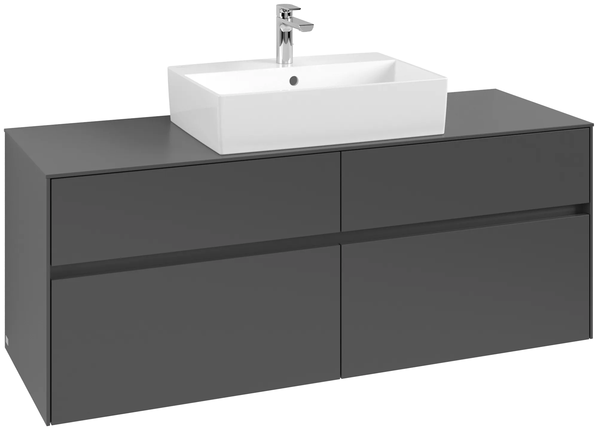 Villeroy & Boch Collaro Waschbeckenunterschrank C131B0, 1400x548x500mm, Graphite