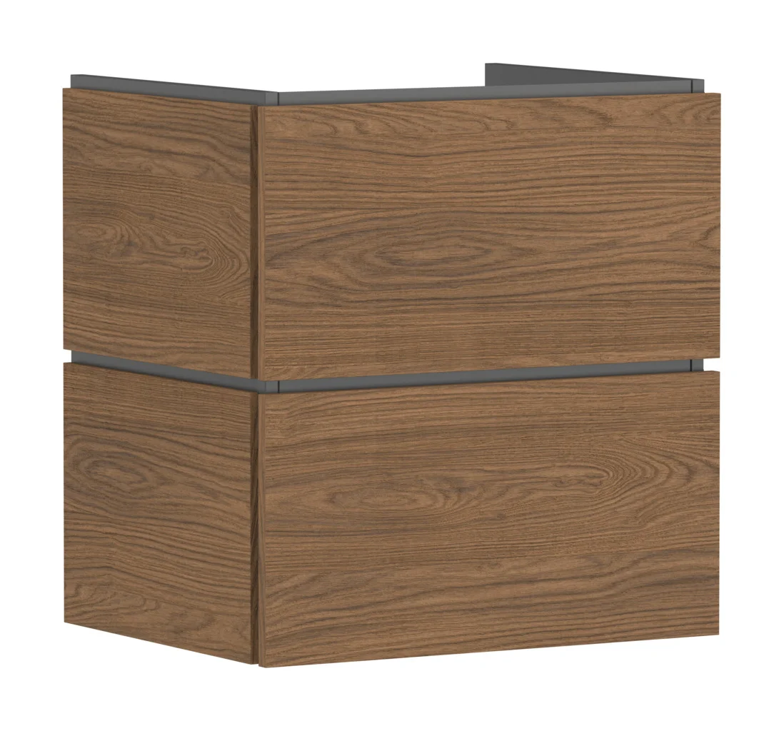 Hansgrohe Xilesa E Waschtischunterschrank, Eiche Kaschmir, 580x470 mm, 2 Schubkästen PushOpen, Vollauszug, SoftClose Hansgrohe Xilesa E Waschtischunterschrank, Eiche Kaschmir, 580x470 mm, 2 Schubkästen PushOpen, Vollauszug, SoftClose