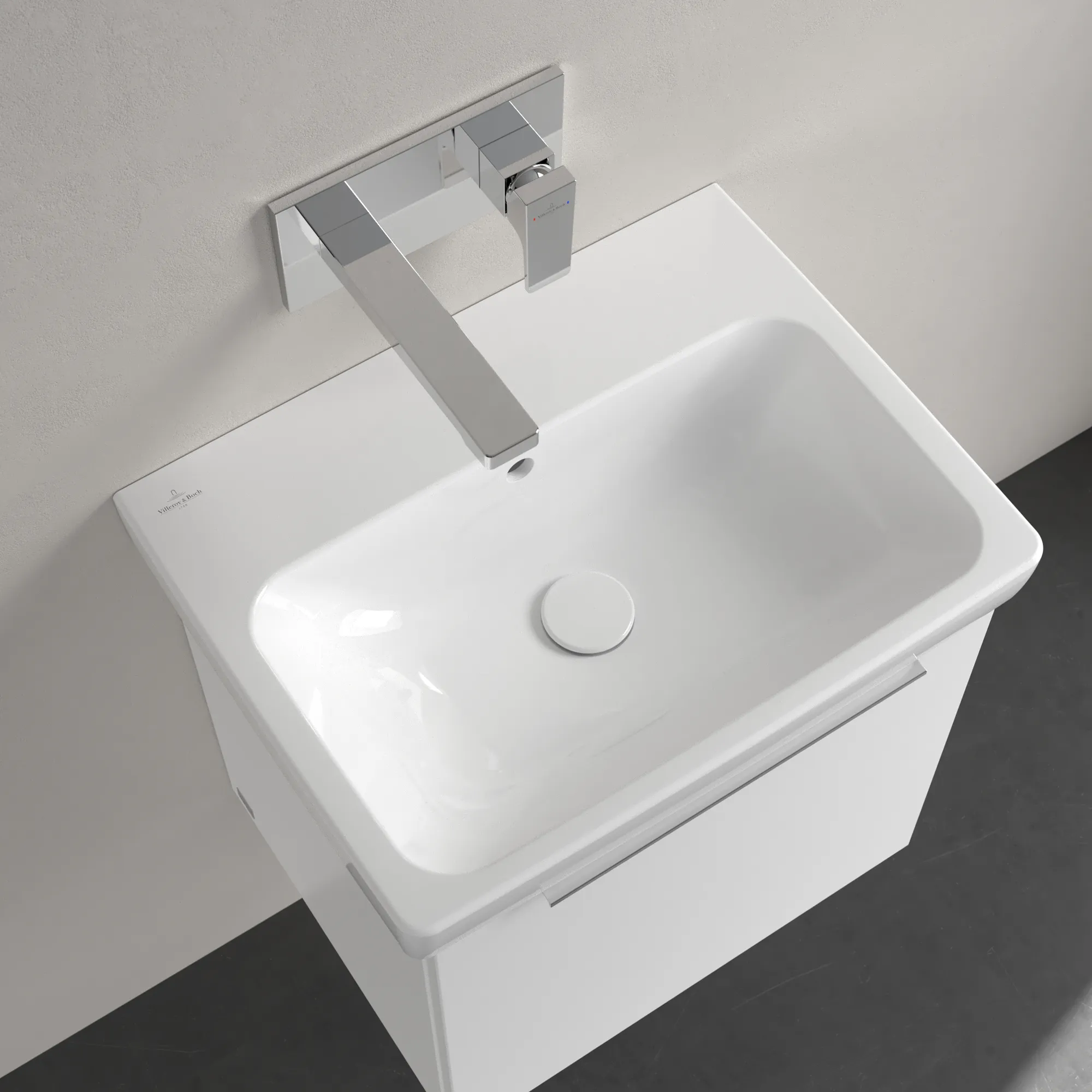 Villeroy & Boch Waschbecken „Architectura“ 550 × 420 × 165 mm, ohne Hahnlochbohrung
