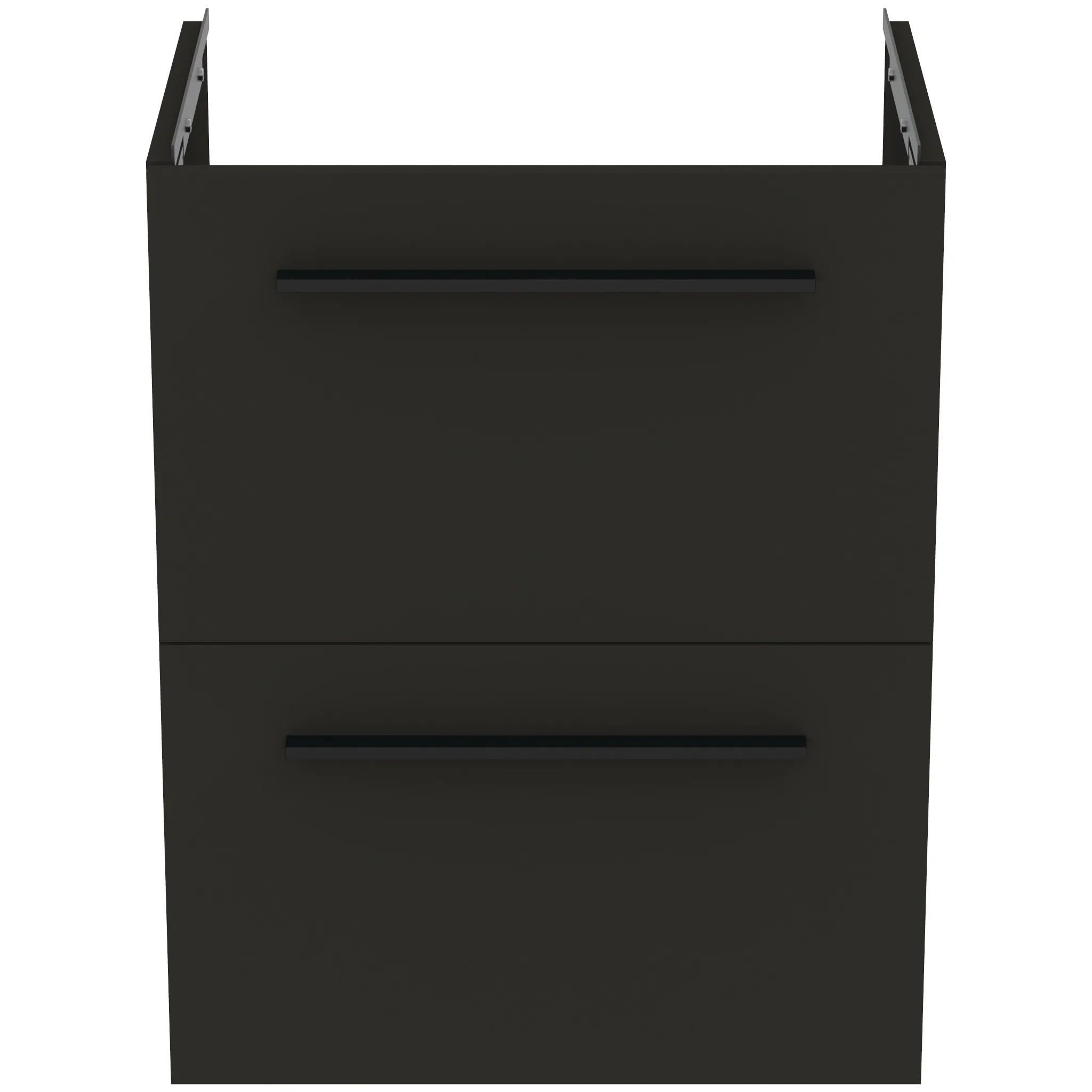 Ideal Standard Möbelwaschtischunterschrank i.life S 2 Auszüge 500x375x630mm Carbongrau matt Ideal Standard Möbelwaschtischunterschrank i.life S 2 Auszüge 500x375x630mm Carbongrau matt