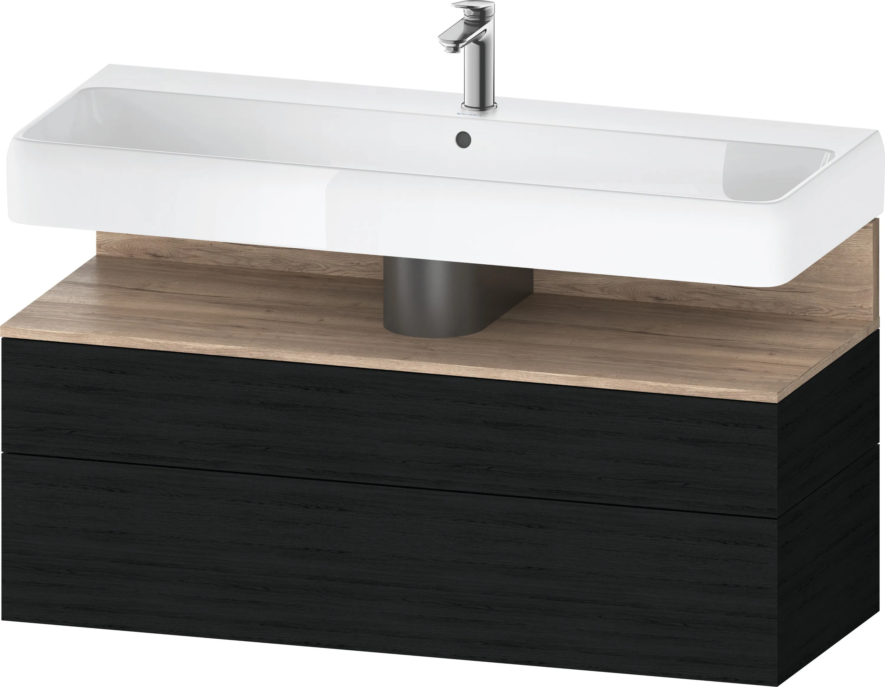 Duravit Waschtischunterschrank wandhängend „Qatego“ 119 × 59 × 47 cm, ohne Beleuchtung