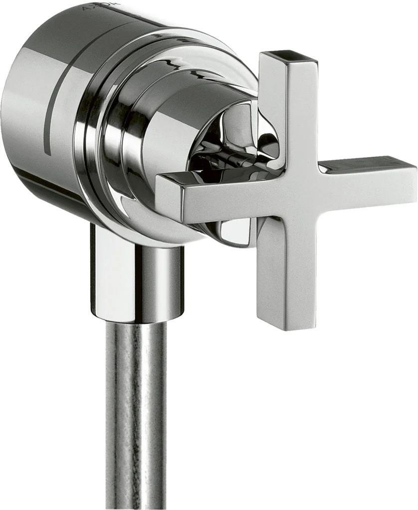 Hansgrohe AXOR Citterio Fixfit Stop Wandabsperrventil mit Rückflussverhinderer, Chrom, DN15/DN20