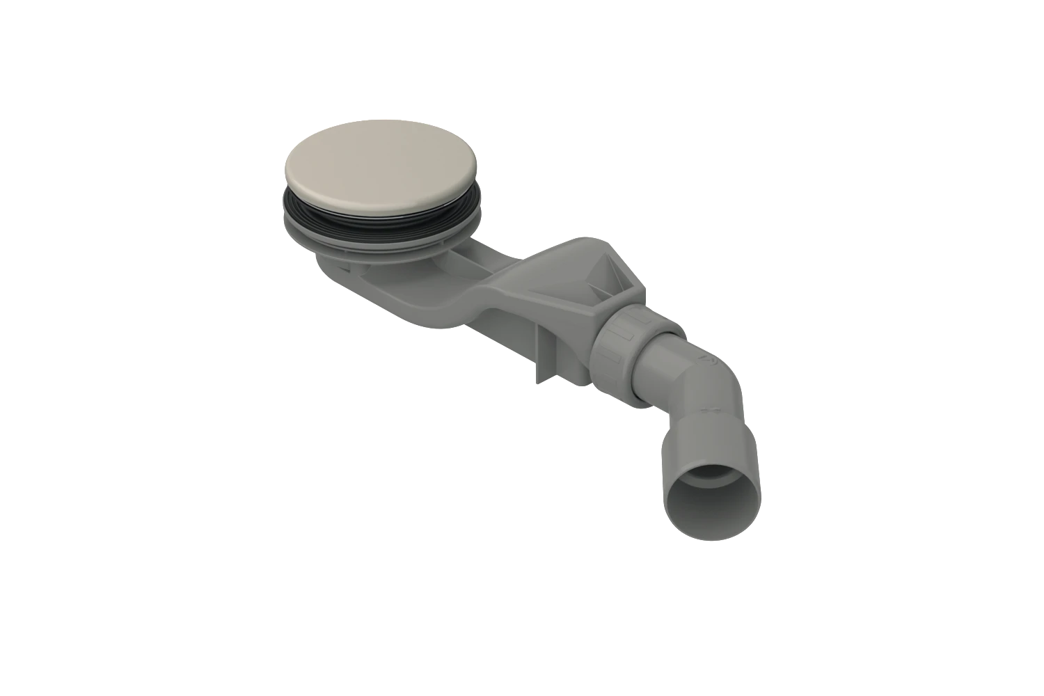 Bette Ablaufgarnitur für Duschwannen „BetteSolid“ 30 Modell B597 90 × 48 cm in Pergamon