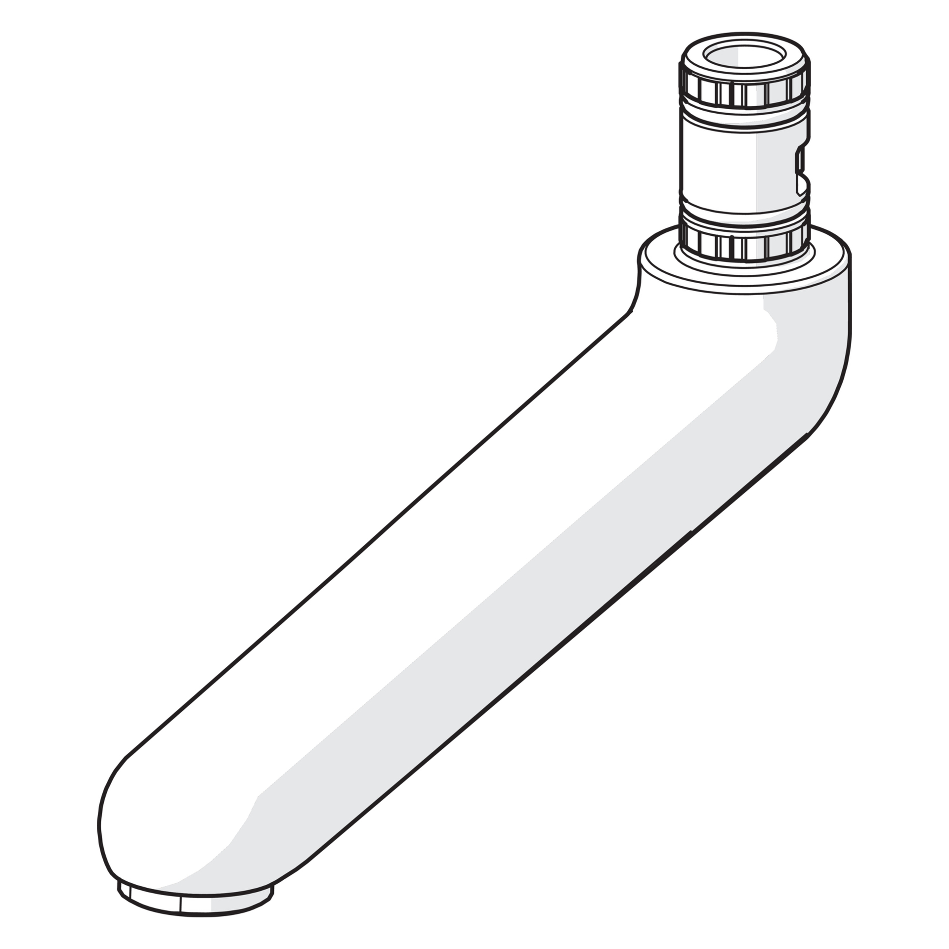 Hansa Auslauf Hansa 0269 L=161 Chrom Hansa Auslauf Hansa 0269 L=161 Chrom