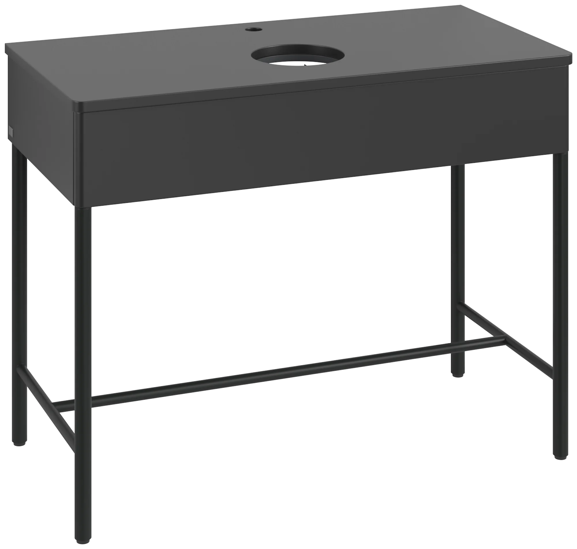 Villeroy & Boch Waschbeckenunterschrank Artis K61051, 1000x782x500mm, Black Matt Lacquer, mit Metallgestell und Push-to-open Funktion Villeroy & Boch Waschbeckenunterschrank Artis K61051, 1000x782x500mm, Black Matt Lacquer, mit Metallgestell und Push-to-open Funktion