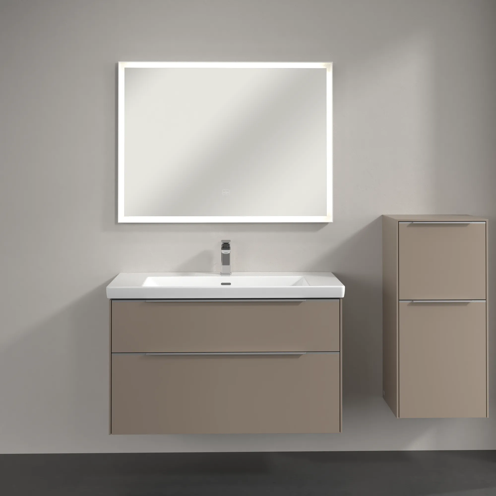 Villeroy & Boch Seitenschrank „Subway 3.0“ 40 × 86 × 36,2 × 36,2 cm 1 Auszug, 1 Tür, Anschlag (Scharnier) rechts, 1 Tür, Anschlag rechts