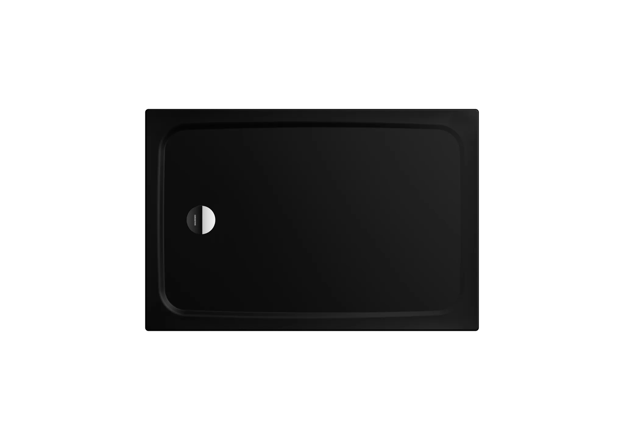 Kaldewei rechteck Duschwanne „Cayonoplan“ 75 × 90 cm ohne Oberflächenbeschichtung, mit Antislip Secure Plus, in schwarz matt