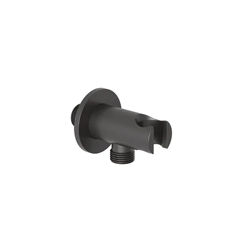 Kludi A-QA Wandanschlussbogen mit Brausehalter rund Mattschwarz DN 15, Ausladung 48 mm Kludi A-QA Wandanschlussbogen mit Brausehalter rund Mattschwarz DN 15, Ausladung 48 mm