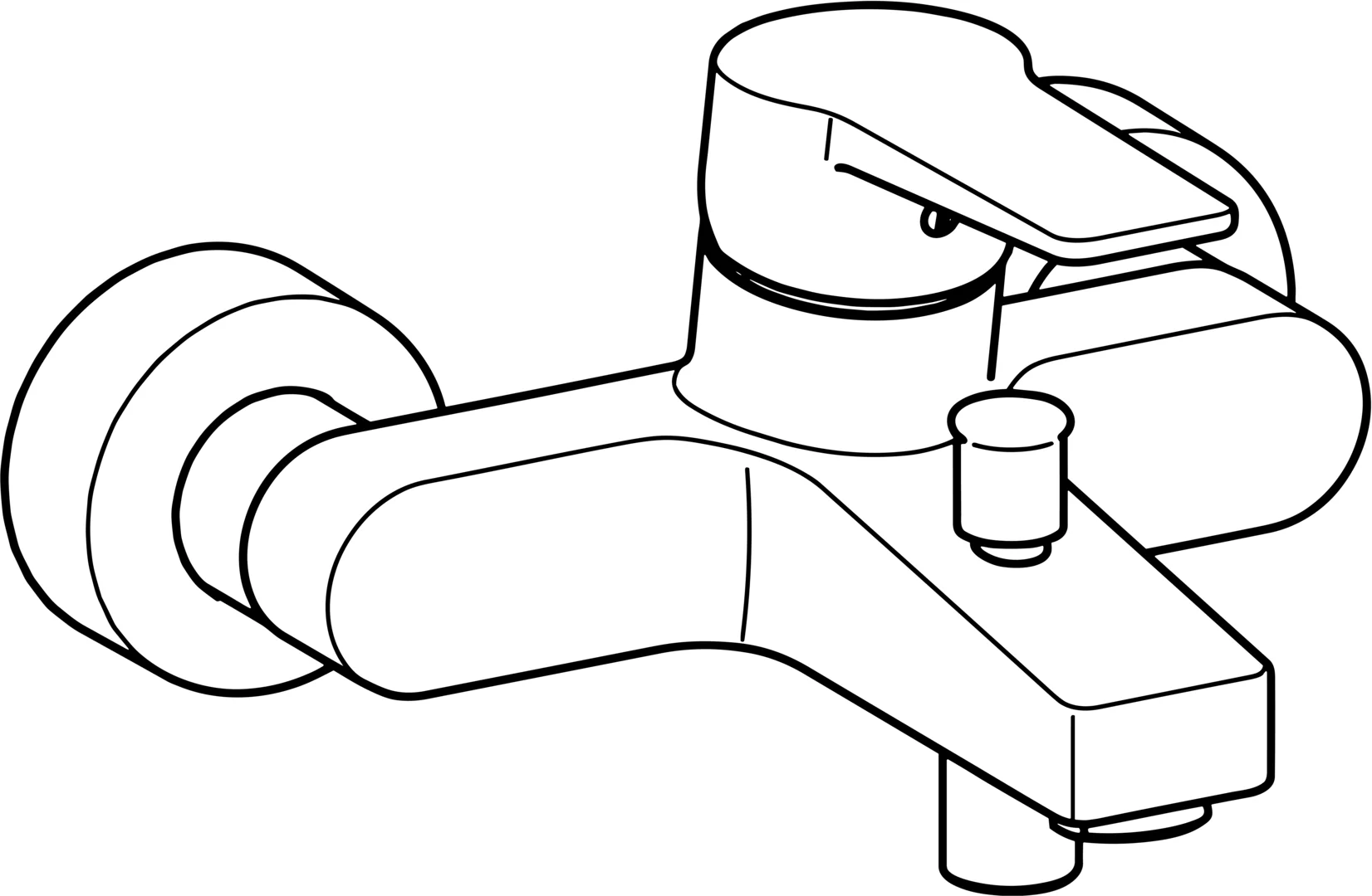 HansaTWIST Einhebelmischer Wafü und Brausebatterie 0974 Ausladung 162 mm DN15 Chrom HansaTWIST Einhebelmischer Wafü und Brausebatterie 0974 Ausladung 162 mm DN15 Chrom
