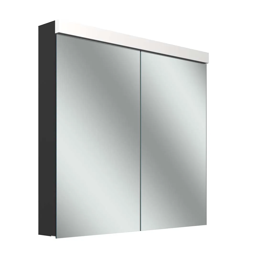 Schneider Spiegelschrank „LOWplusLED“ in schwarz matt Schneider Spiegelschrank „LOWplusLED“ in schwarz matt