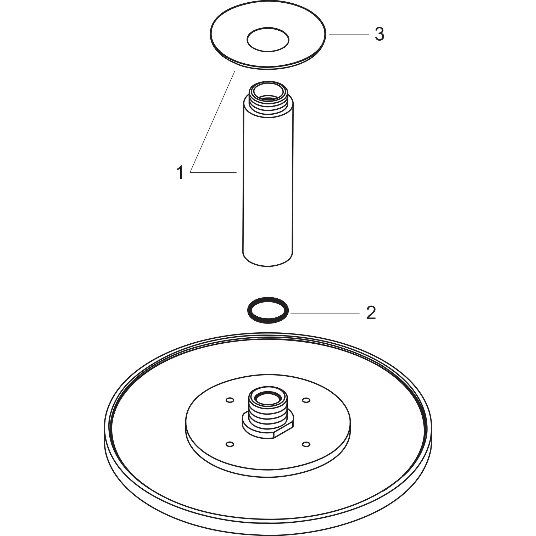 Hansgrohe Raindance S Kopfbrause 240 1jet mit Deckenanschluss, Chrom Hansgrohe Raindance S Kopfbrause 240 1jet mit Deckenanschluss, Chrom