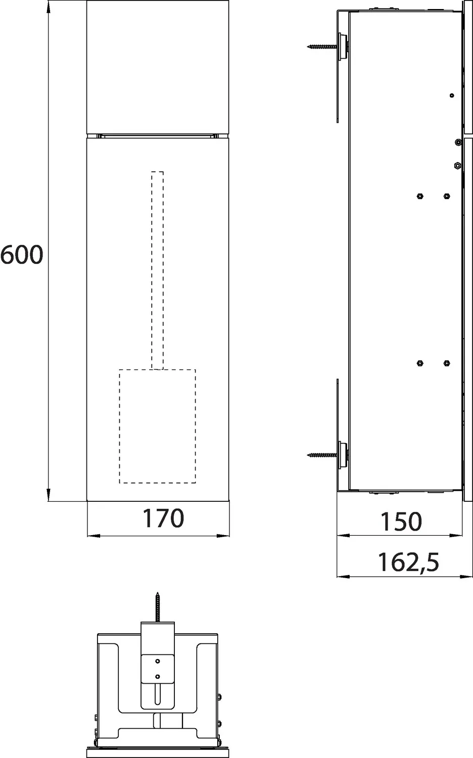 emco WC-Modul „pure“, Anschlag links 170 × 600 × 162,5 mm emco WC-Modul „pure“, Anschlag links 170 × 600 × 162,5 mm