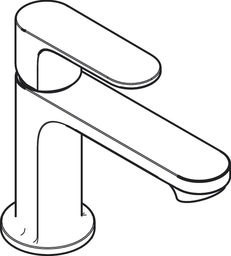 Hansgrohe Rebris S Standventil 80 mit Hebelgriff, Chrom Hansgrohe Rebris S Standventil 80 mit Hebelgriff, Chrom