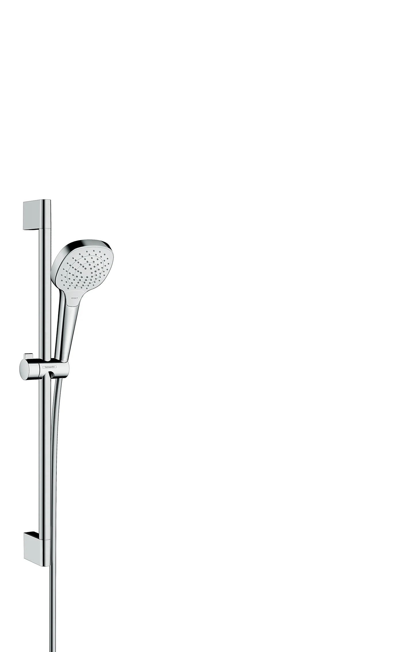 Hansgrohe Croma Select E Brauseset 110 Vario EcoSmart, weiß/chrom, 65 cm Brausestange, 9 l/min Durchfluss Hansgrohe Croma Select E Brauseset 110 Vario EcoSmart, weiß/chrom, 65 cm Brausestange, 9 l/min Durchfluss