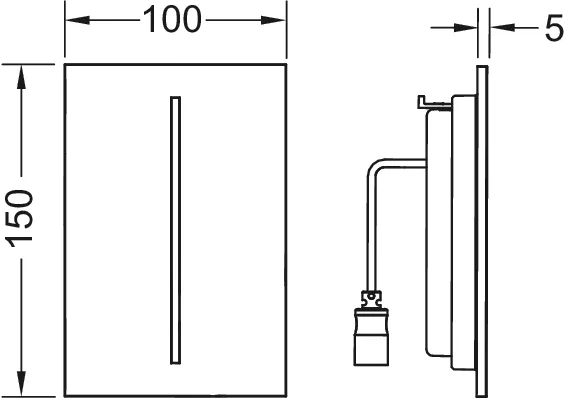 filo Sensorblende, Kunststoff Chrom glänzend filo Sensorblende, Kunststoff Chrom glänzend