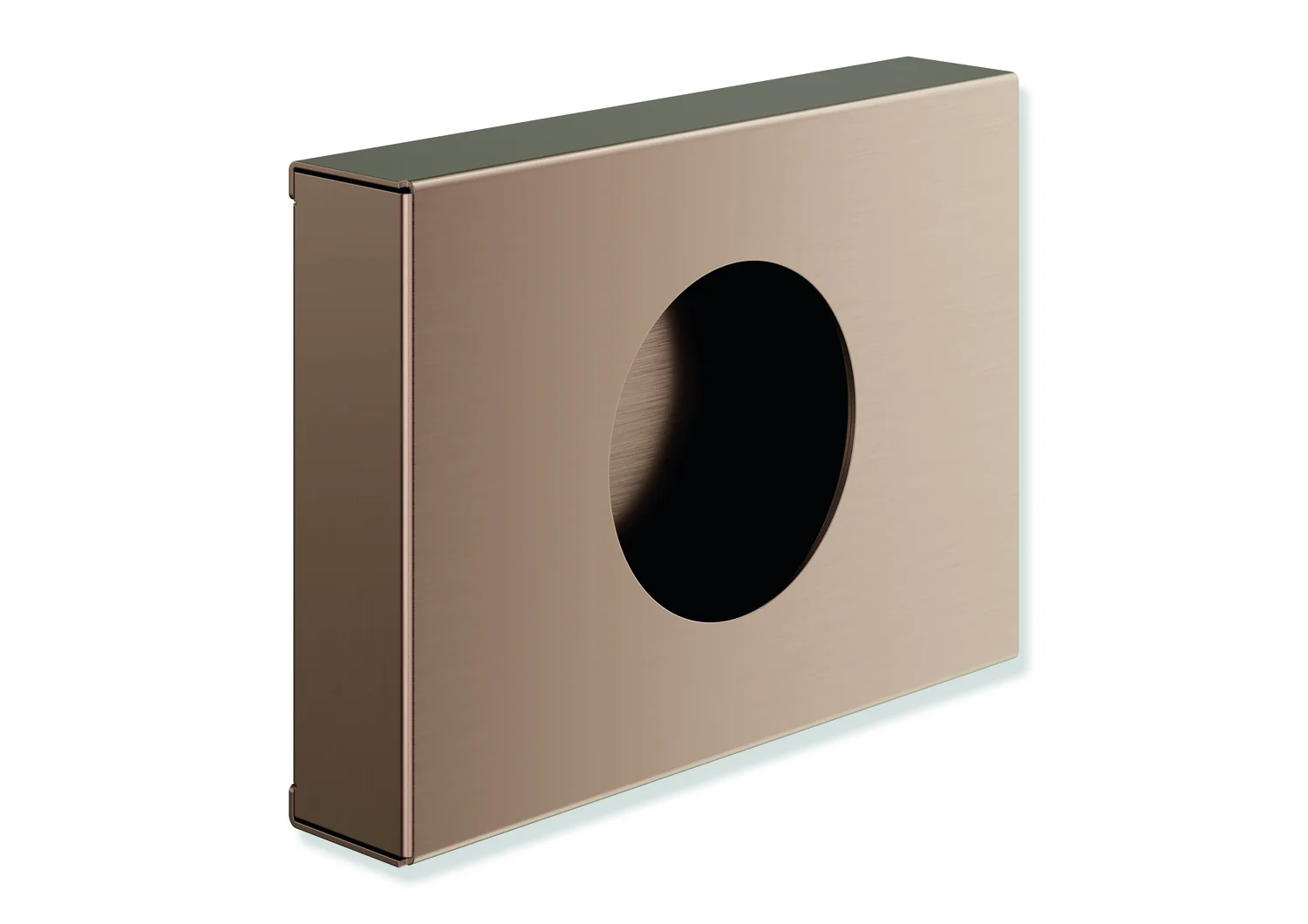 HEWI Hygienebeutelspender System 900, PVD-beschichtet, Kupfer gebürstet, 136 x 98 x 27,5 mm, Wandmontage
