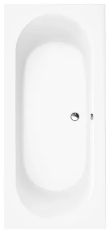 Villeroy & Boch Badewanne „O.novo“ rechteck 180 × 80 cm, Mittelablauf