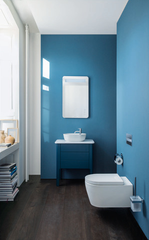 Duravit Wand-Tiefspül-WC inkl. WC-Sitz „ME by Starck“ 37,35 × 57 × 39,5 cm, Befestigung sichtbar Duravit Wand-Tiefspül-WC inkl. WC-Sitz „ME by Starck“ 37,35 × 57 × 39,5 cm, Befestigung sichtbar