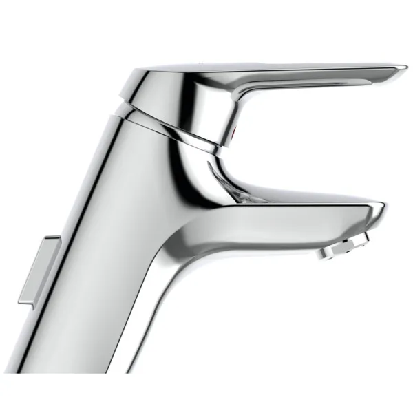 Waschtischarmatur Ceramix Blue, Piccolo, mit Ablaufgarnitur, Ausladung 117mm, Chrom Waschtischarmatur Ceramix Blue, Piccolo, mit Ablaufgarnitur, Ausladung 117mm, Chrom