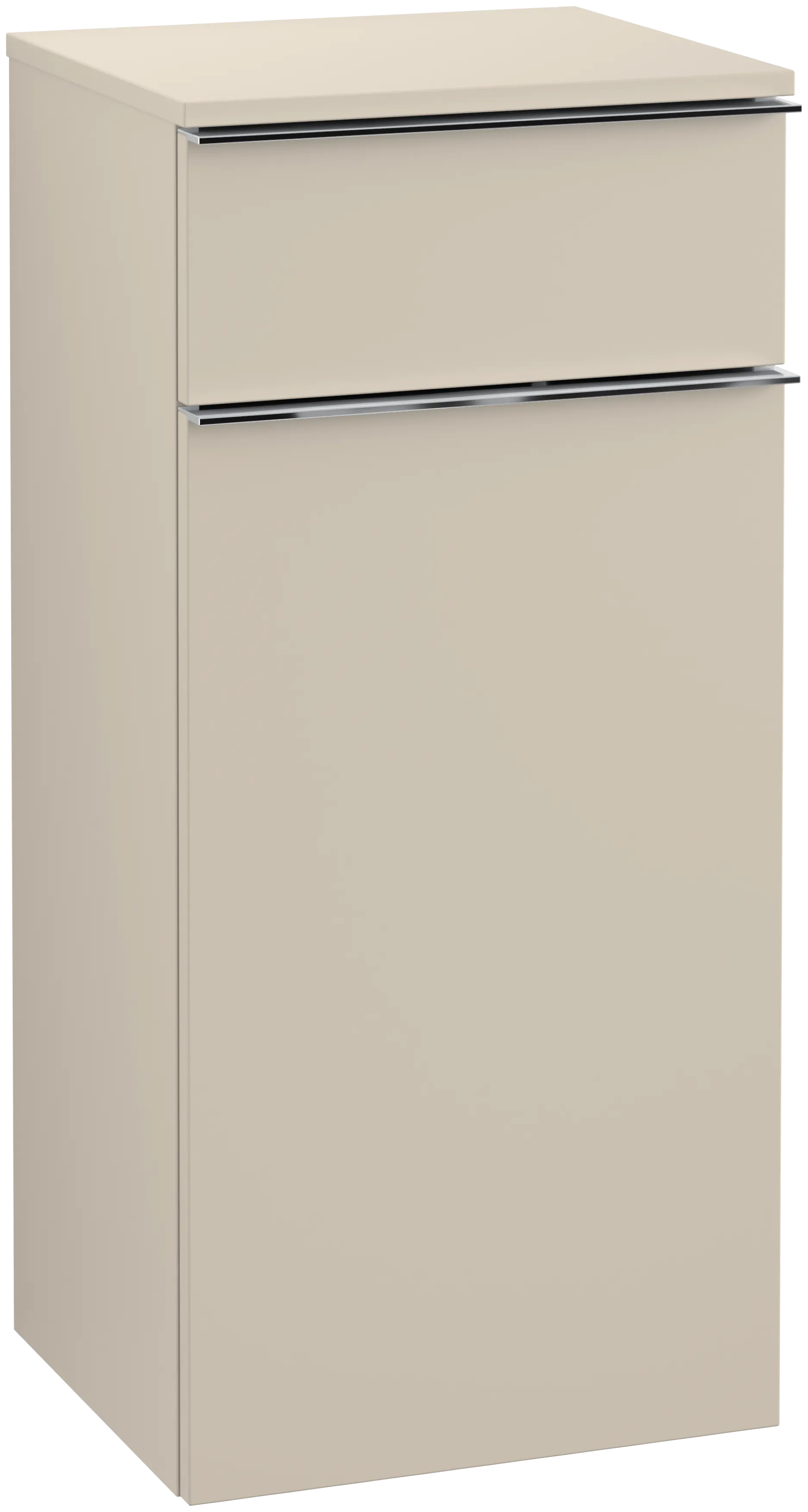 Villeroy & Boch Seitenschrank „Venticello“ Anschlag (Scharnier) links, 1 Tür und 1 Auszug 40,4 × 86,6 × 37,2 × 37,2 cm Cashmere Grey, Anschlag links, 1 Tür Villeroy & Boch Seitenschrank „Venticello“ Anschlag (Scharnier) links, 1 Tür und 1 Auszug 40,4 × 86,6 × 37,2 × 37,2 cm Cashmere Grey, Anschlag links, 1 Tür