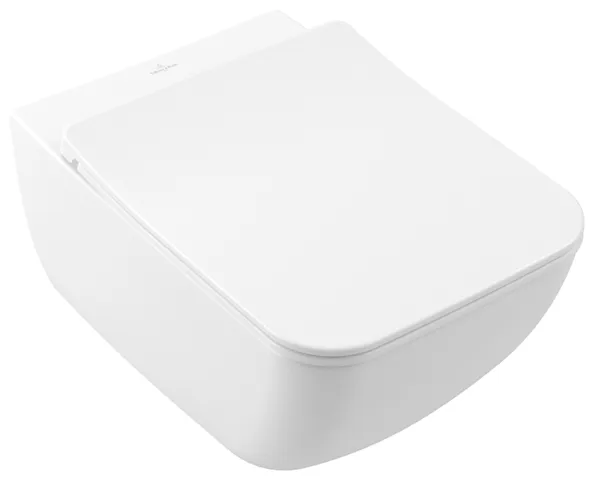 Wand-Tiefspül-WC DirectFlush „Venticello“ mit DirektFlush, Spülrandlos 37,5 × 33 × 56 cm in Stone White, ohne Spülrand