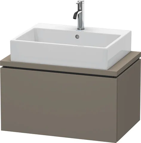 Duravit Waschtischunterschrank wandhängend „L-Cube“ 72 × 40 × 47,7 cm Flannel Grey Seidenmatt