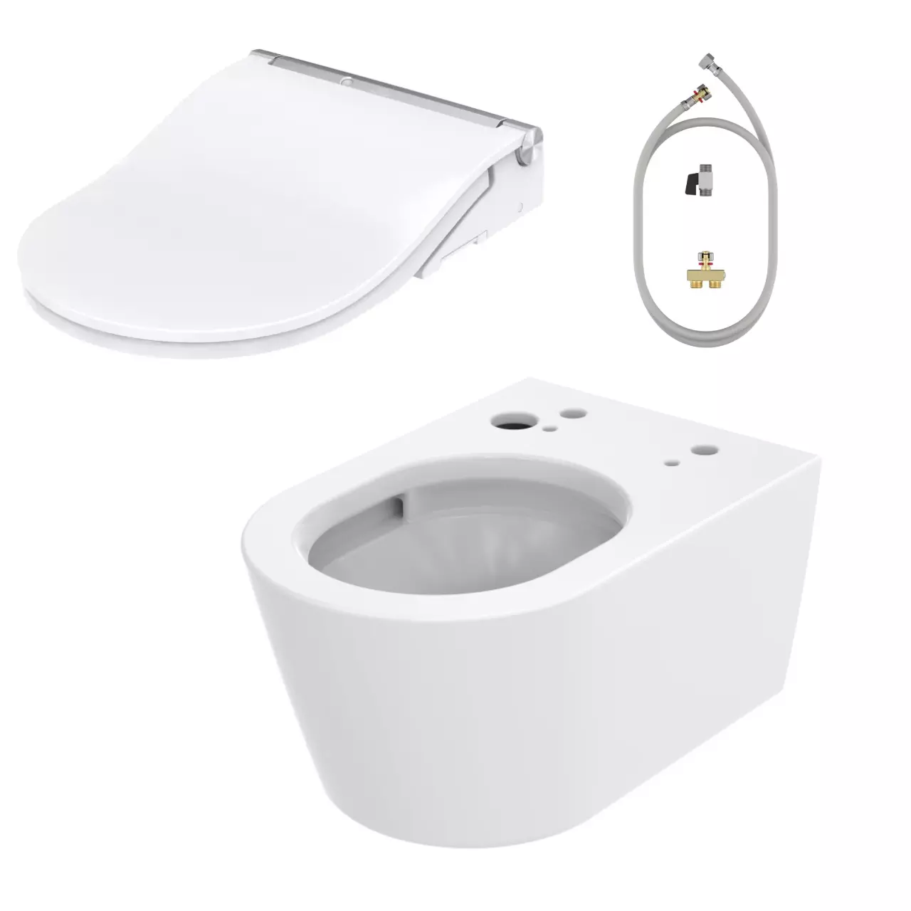Toto Set Dusch-WC WASHLET® „RW“ Sitz mit WC und Anschlussschlauch Toto Set Dusch-WC WASHLET® „RW“ Sitz mit WC und Anschlussschlauch
