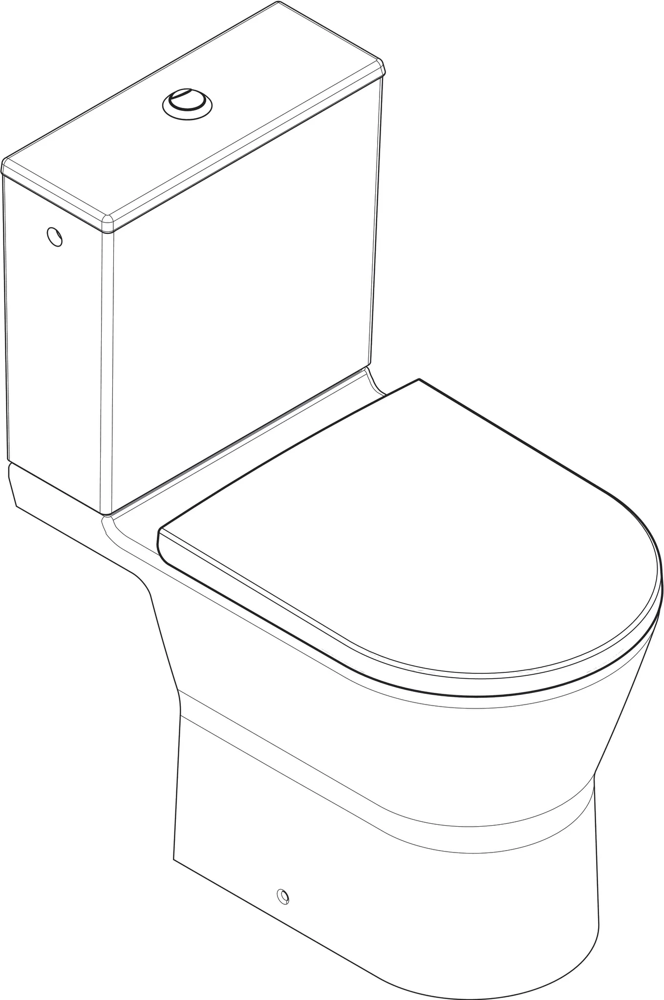 Hansgrohe EluPura Original S Stand-WC Set 640, Weiß Hansgrohe EluPura Original S Stand-WC Set 640, Weiß