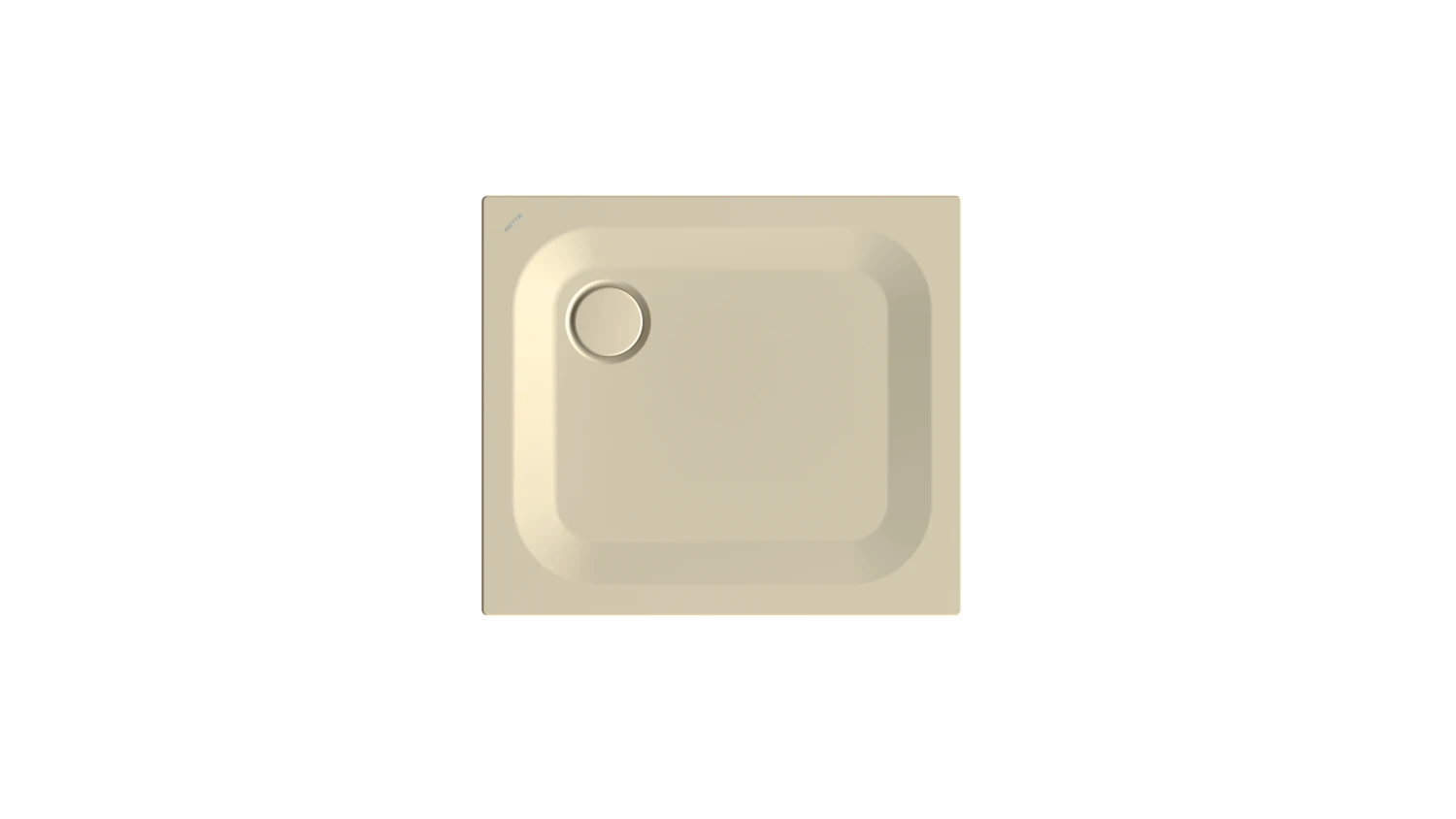 Bette rechteck Duschwanne „BetteUltra“ 800 × 700 mm ohne Oberflächenbeschichtung, mit BetteGlasur Plus, ohne Wannenträger, in Cream