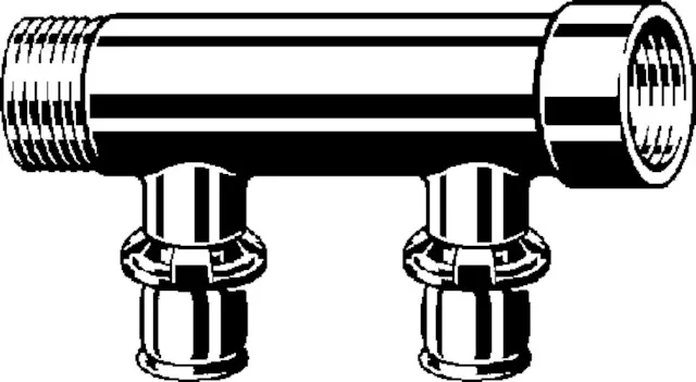 Viega „Sanfix P“ Verteiler 2-fach Viega „Sanfix P“ Verteiler 2-fach